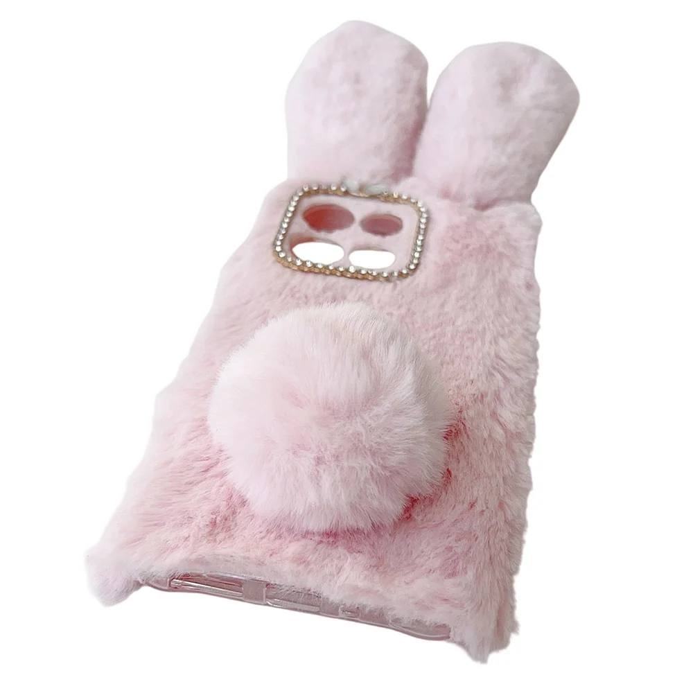 Housse Motorola Moto G86 Fluffy Rabbit - Rose