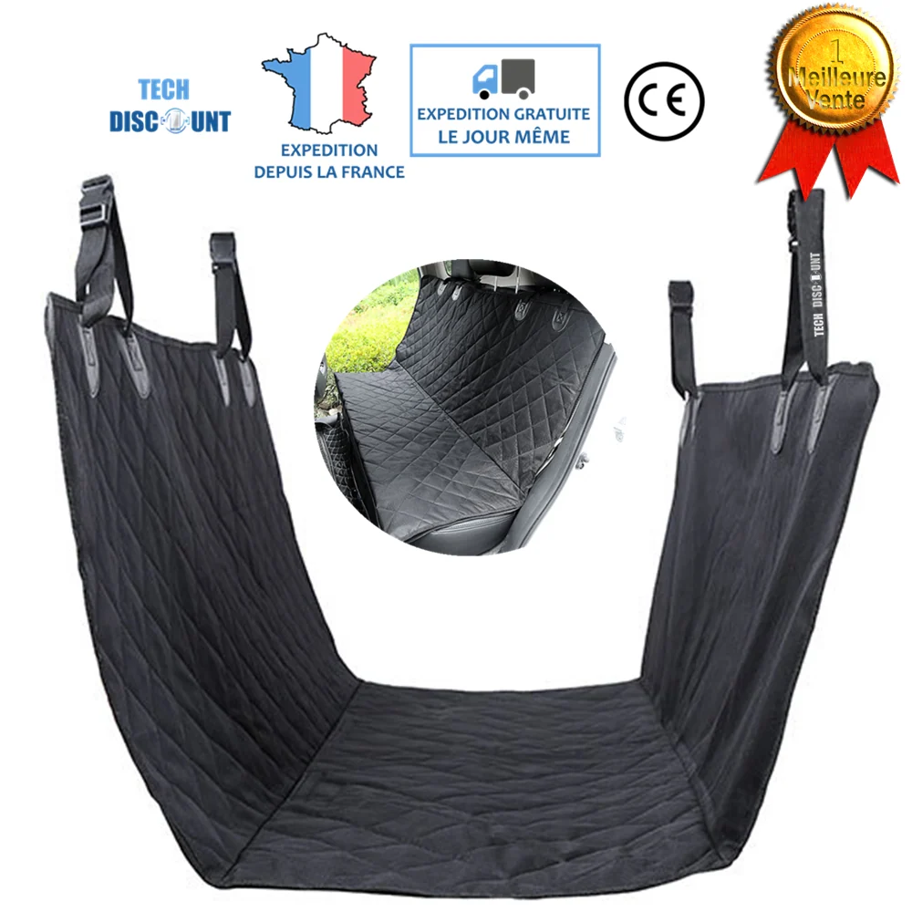 TD® Housse de protection siege voiture chien pour auto avant arriere interieur universelle impermeable animaux domestiques...