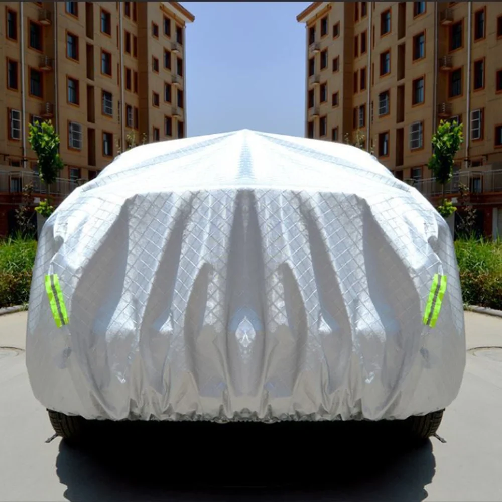 Housse de voiture en velours de coton épaissi pour VW ID.4 2021–2025