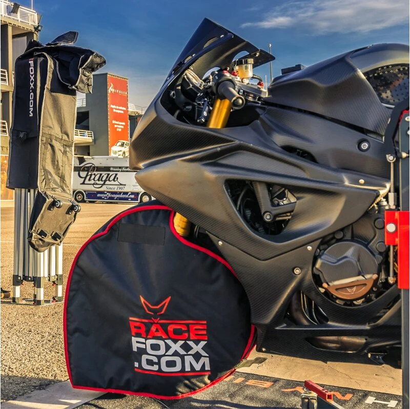 Housses coupe-vent pour roues moto circuit