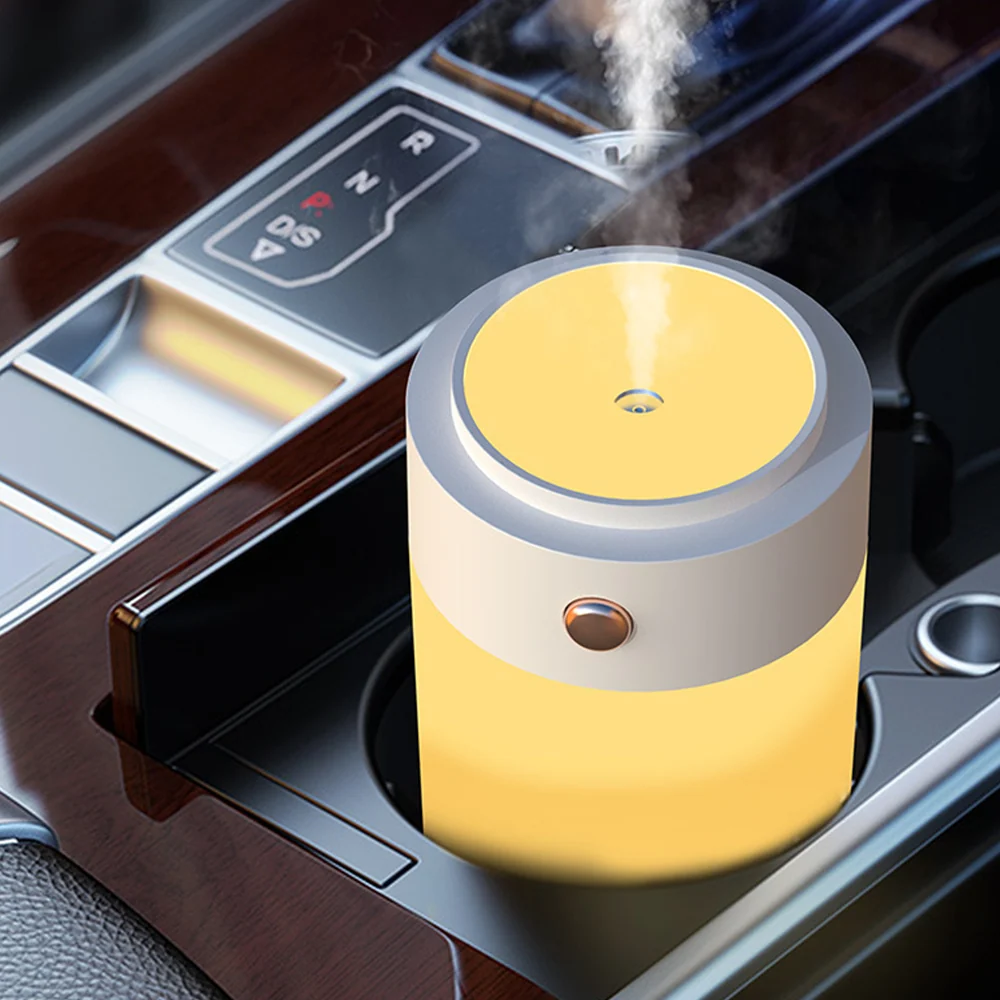 humidificateur d'air usb portable pour voiture pulvérisateur d'air domestique silencieux lumière tricolore bureau grande c...