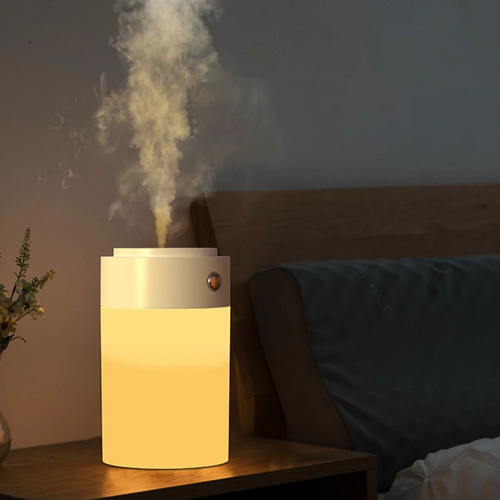 humidificateur d'air usb portable pour voiture pulvérisateur d'air domestique silencieux lumière tricolore bureau grande c...