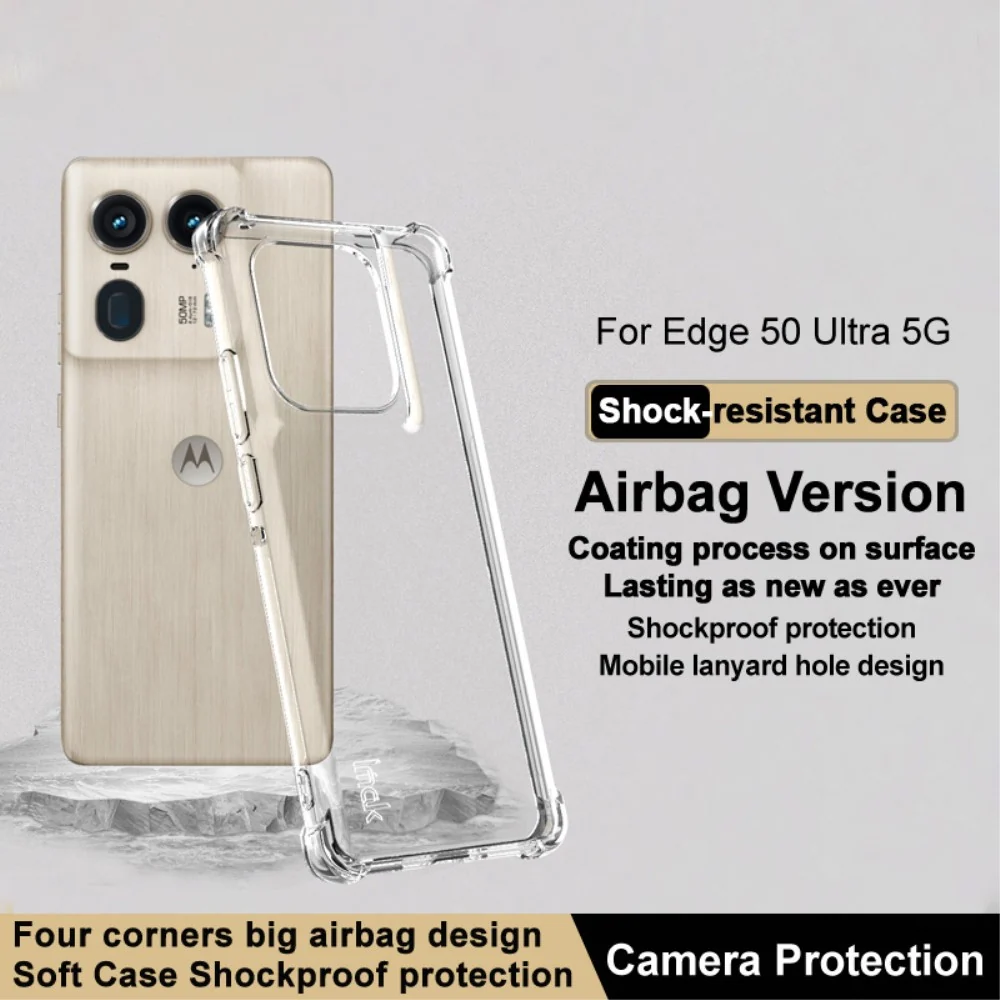 IMAK Airbag Motorola Edge 50 Ultra / Motorola Moto X50 Ultra Cover - Transparent