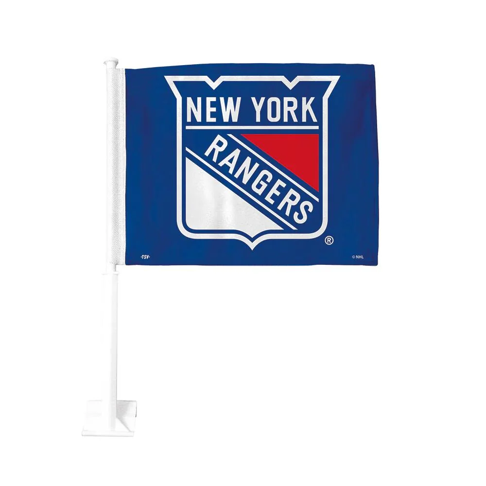 Drapeau Double Face Pour Voiture NHL De Inglasco - New York Rangers