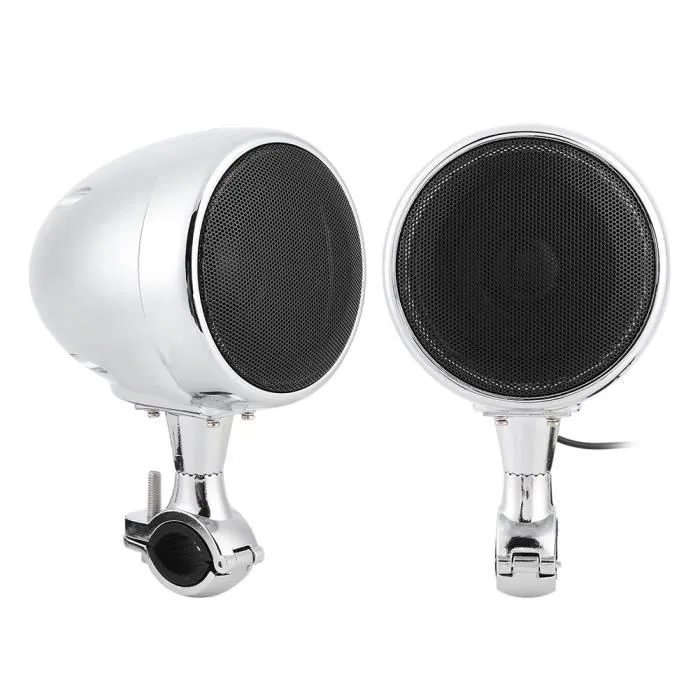 INN® Haut de gamme Harley 4 pouces moto de haute qualité Bluetooth stéréo double canal haut-parleur clair lecture de sonor...