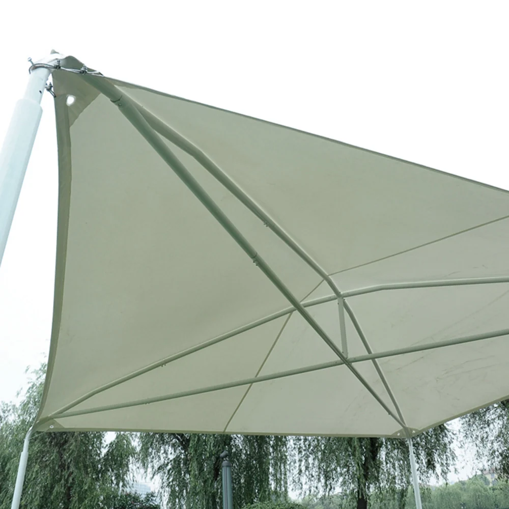 Abri voiture caravane carport biplace PRO 5.5 x 6 x 3.2m Interouge