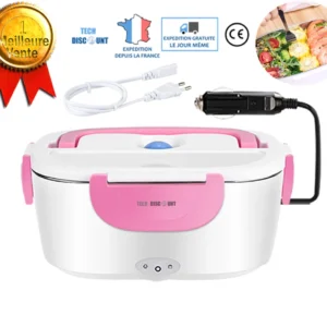 TD® Isolation thermique électrique chauffage boîte à lunch voiture deux en un double usage appareils de cuisine en acier i...