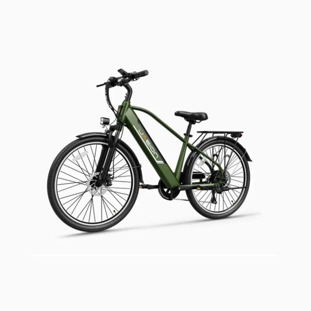 Vélo Électrique JASION EB5 Roamer - Moteur 500W Batterie 48V10AH Pneus De 26 Pouces Freins à Disque - Vert