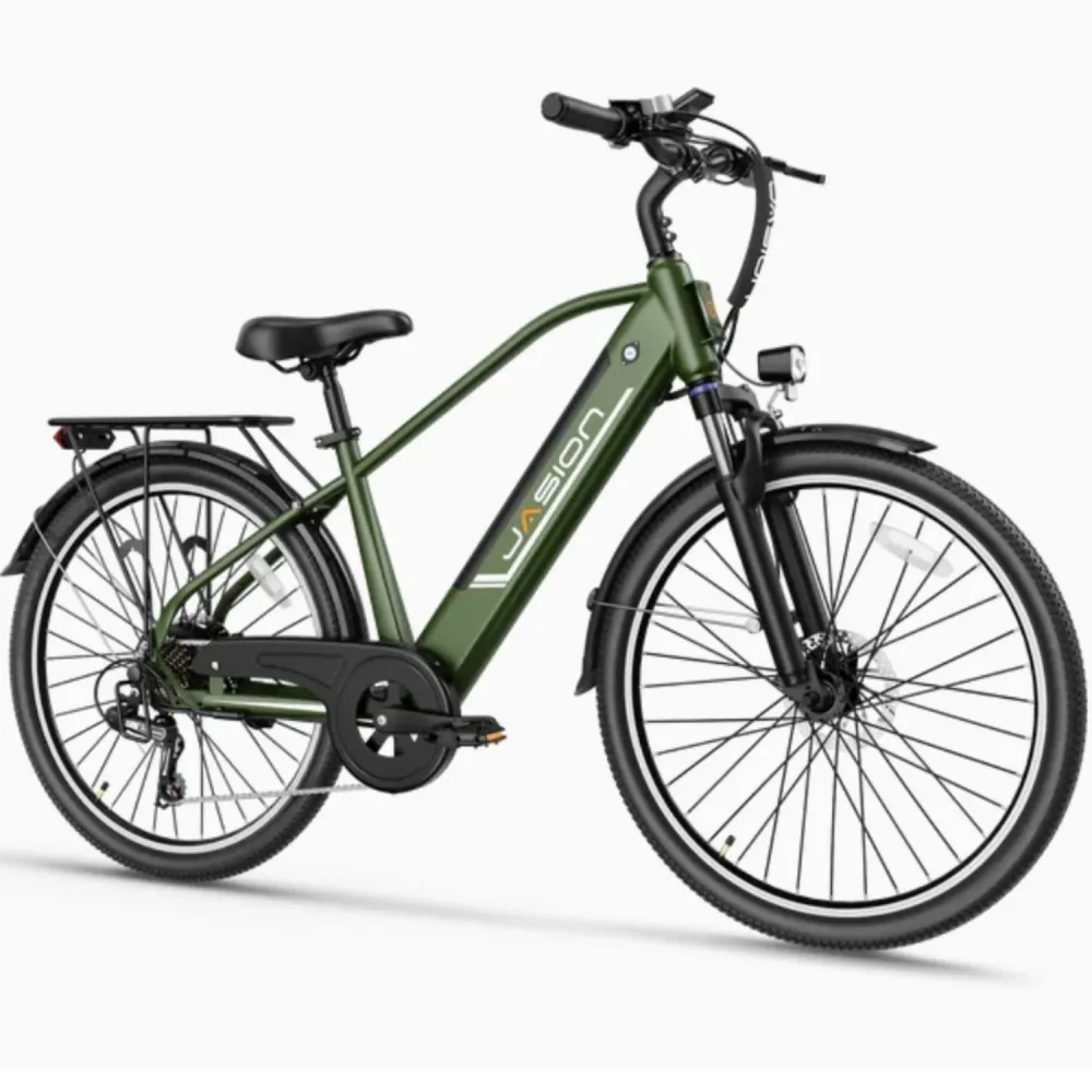 Vélo Électrique JASION EB5 Roamer - Moteur 500W Batterie 48V10AH Pneus De 26 Pouces Freins à Disque - Vert