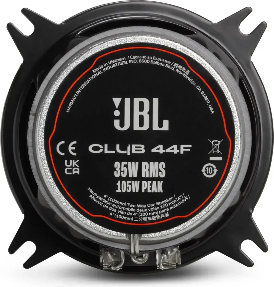 JBL CLUB 44F – Haut-parleurs coaxiaux 2 voies 10 cm pour voiture