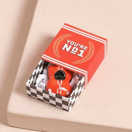 Jeton en céramique Tiny Matchbox: Voiture de course