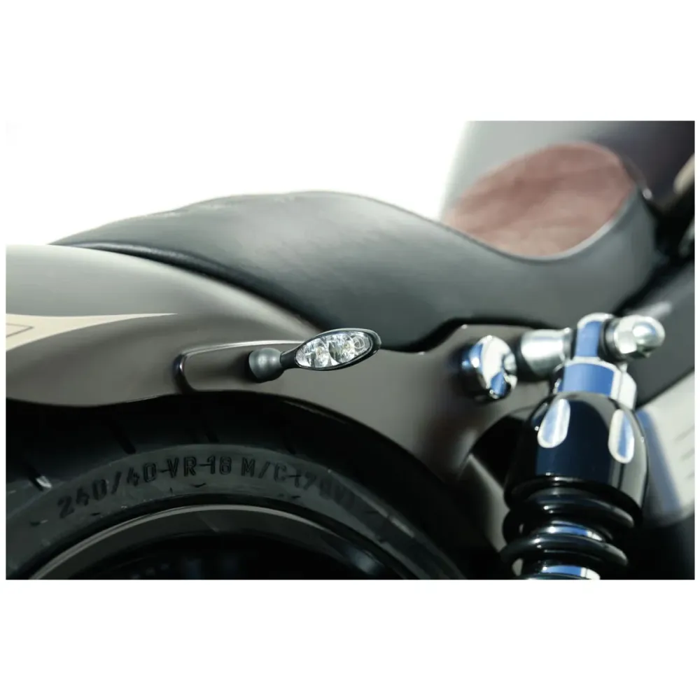 Kellermann Micro 1000 DF 3 en 1 Mini LED Moto Feu arrière / Clignotant Noir