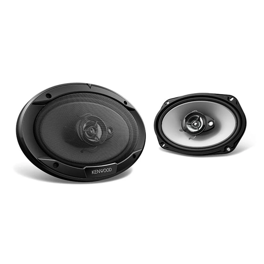 Kenwood KFC-6966S Haut-Parleurs Coaxiaux Ovales Coaxiaux 2 Voies 400 W, Pour Voiture, Noir