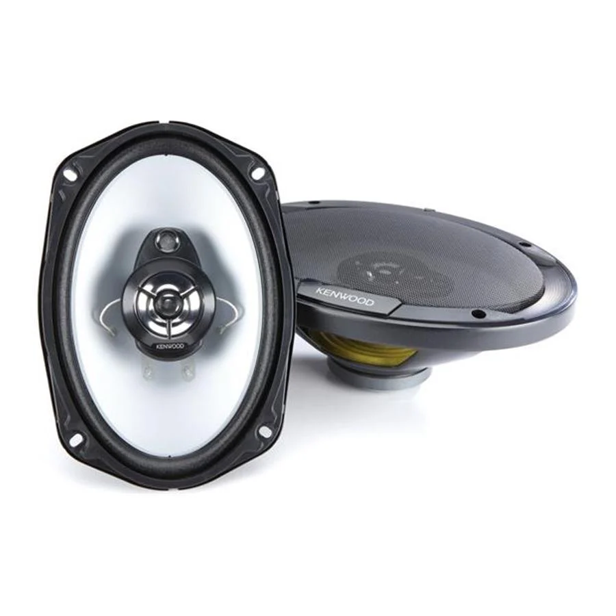 Kenwood KFC-6966S Haut-Parleurs Coaxiaux Ovales Coaxiaux 2 Voies 400 W, Pour Voiture, Noir