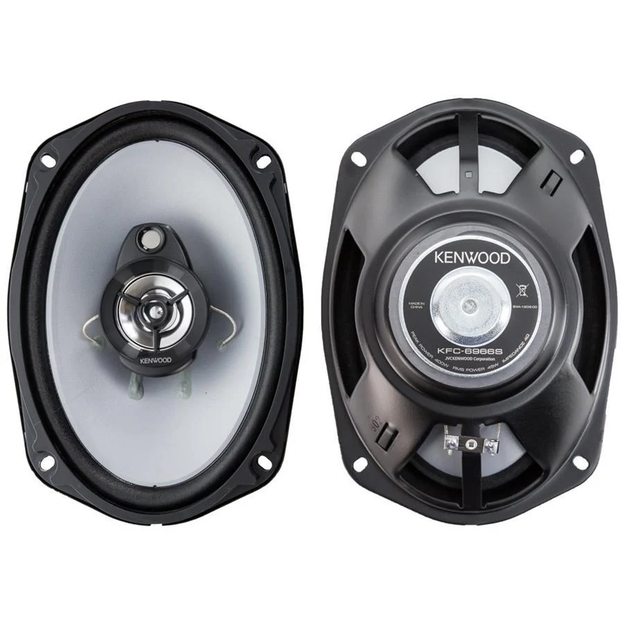 Kenwood KFC-6966S Haut-Parleurs Coaxiaux Ovales Coaxiaux 2 Voies 400 W, Pour Voiture, Noir