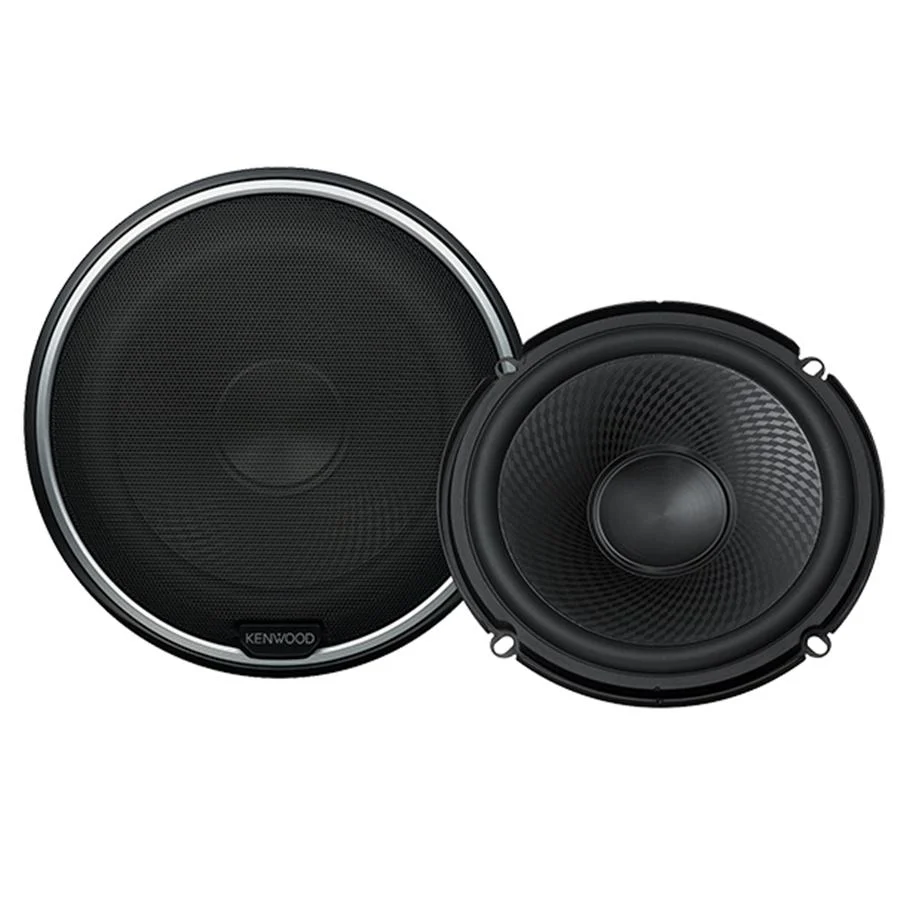 Kenwood KFC-P710PS Haut-Parleurs et Tweeters à Composant de 6,5 po, Pour Voiture, Noir