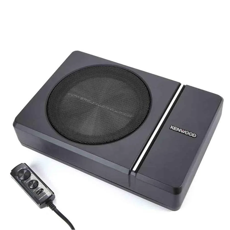 Kenwood KSC-PSW8 Boîtier de Subwoofer à Alimentation 8 po, Pour Voiture, Noir