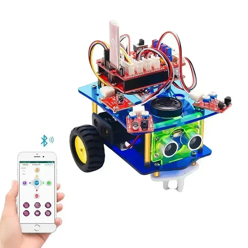 Kit de voiture robot intelligente Bluetooth Mini de bureau KeyeStudio V3.0