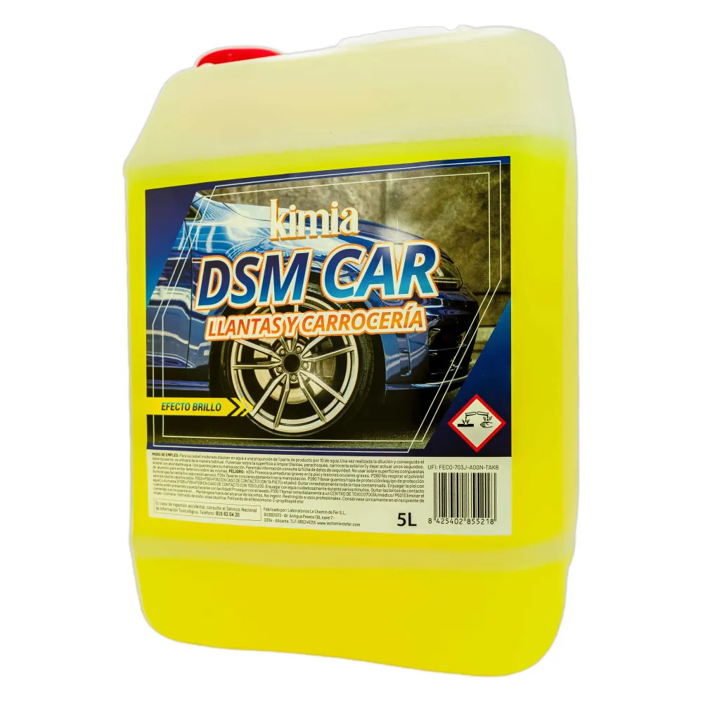 KIMIA - Détergent spécial DSM Car 5L | Pour Jantes et Carrosseries | Nettoyage Voiture | Haute Performance | Protège et Él...