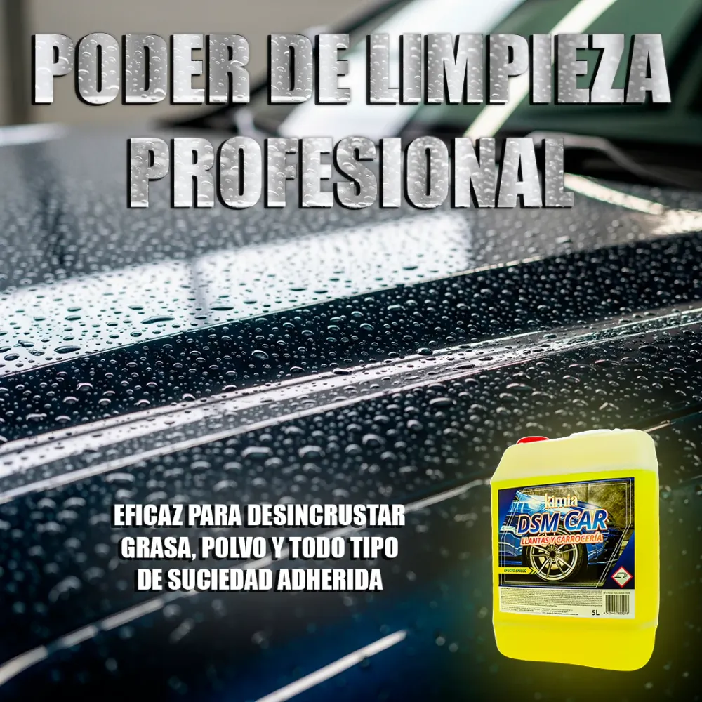 KIMIA - Détergent spécial DSM Car 5L | Pour Jantes et Carrosseries | Nettoyage Voiture | Haute Performance | Protège et Él...