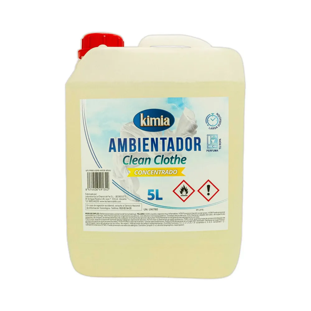 KIMIA | Pack Diffuseur d'Ambiance Concentré | Bouteille + Vaporisateur | Parfum Linge Propre | Désodorisant Idéal pour la...