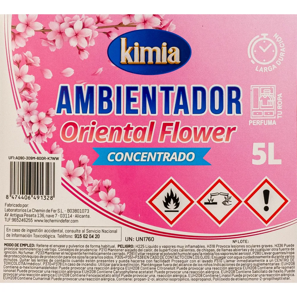 KIMIA | Pack Diffuseur d'Intérieur Concentré | Bouteille + Atomiseur | Parfum Fleurs Orientales | Désodorisant Idéal pour...