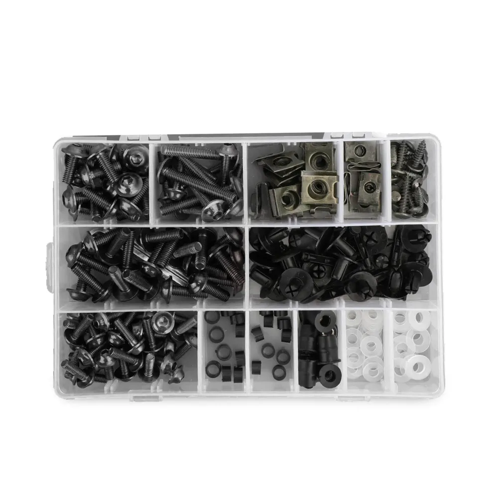 Kit de boulons de carénage de pare-brise de moto, 223 pièces, Clip de fixation, jeu de vis générique