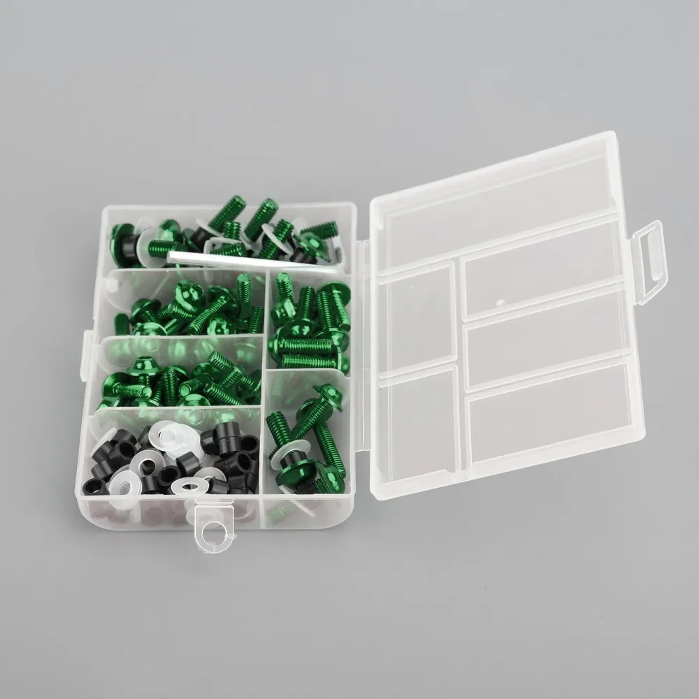 Kit de boulons à vis à Clip de fixation 158x, carénage de pare-brise de moto de sport, vert générique