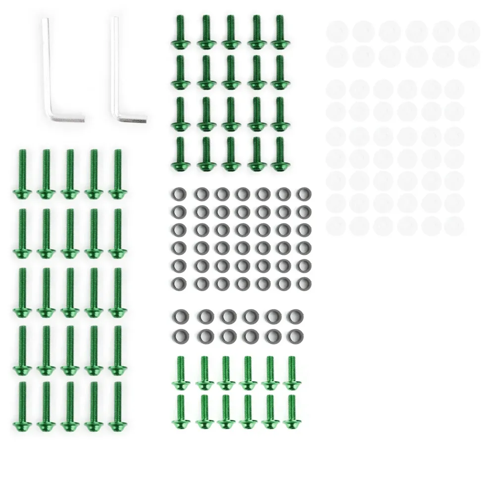Kit de boulons à vis à Clip de fixation 158x, carénage de pare-brise de moto de sport, vert générique