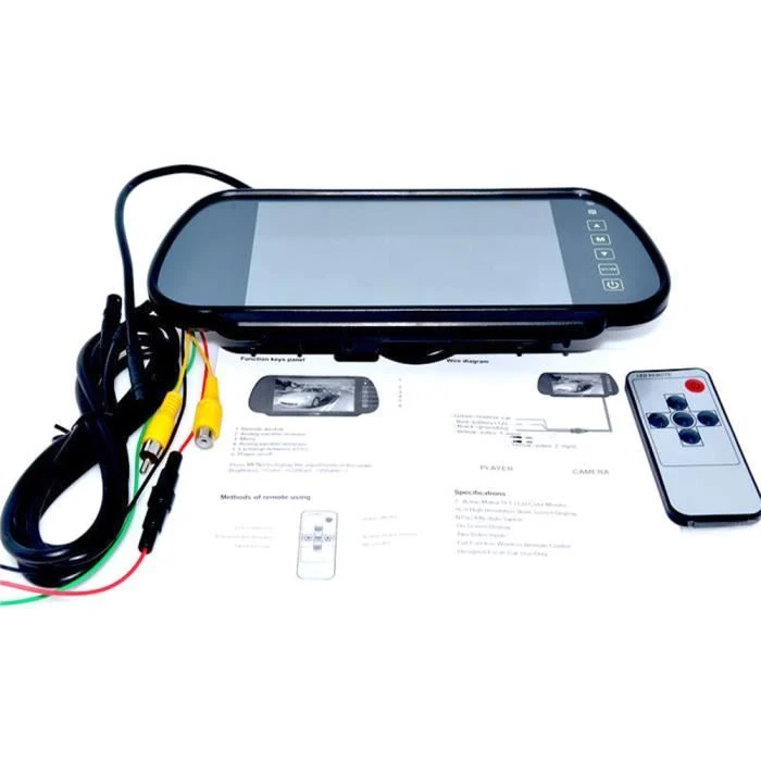 TD® Kit de Caméra de Recul Sans fil voiture Bus Camion vue arrière kit 7" moniteur LCD + Infra Rouge caméra de vision arrière