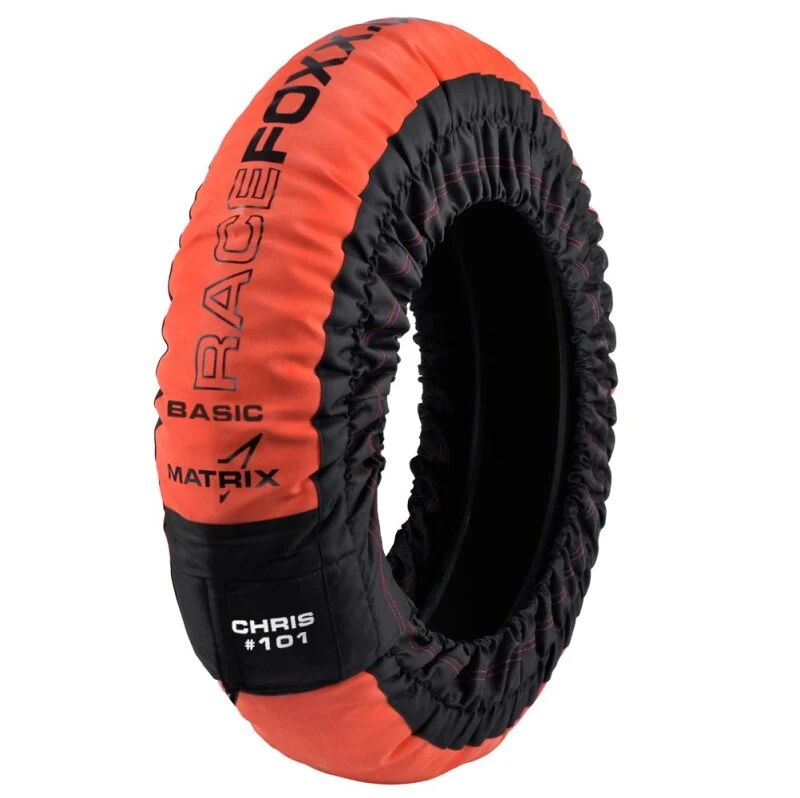 Kit de 2 couvertures chauffantes pour pneus de moto 17 pouces Matrix Basic 100 °C Superbike