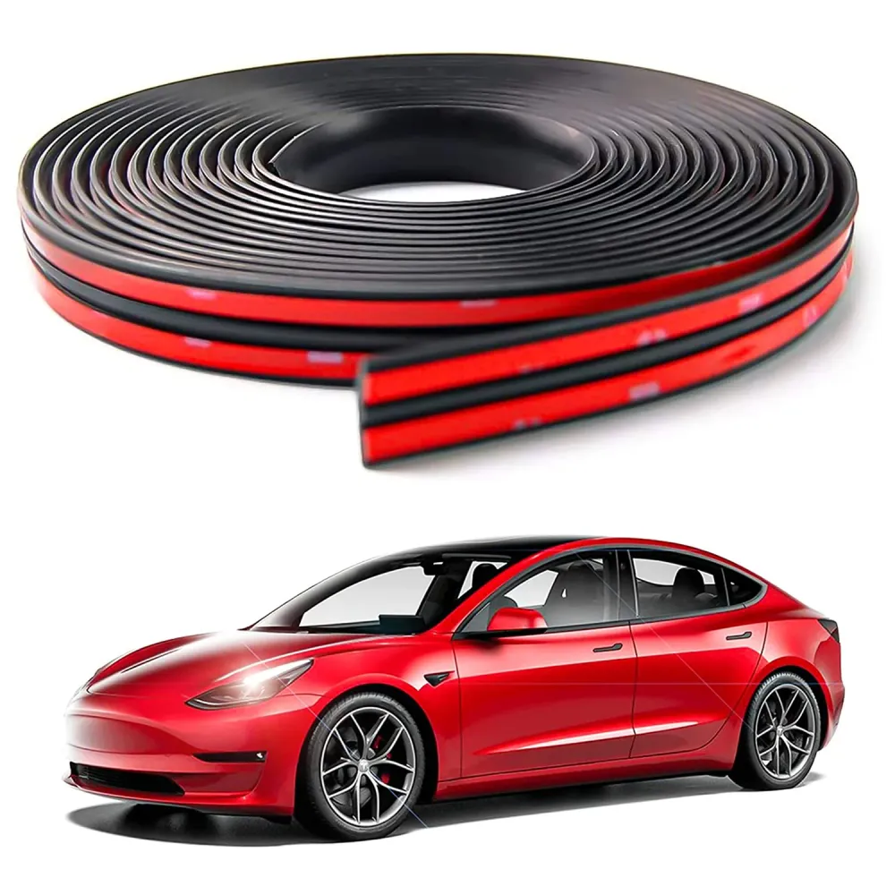 Kit de joint de porte de voiture et kit de réduction du bruit de fenêtre bande insonorisée pour 2017-2025 Modèle 3/Y/Modèl...