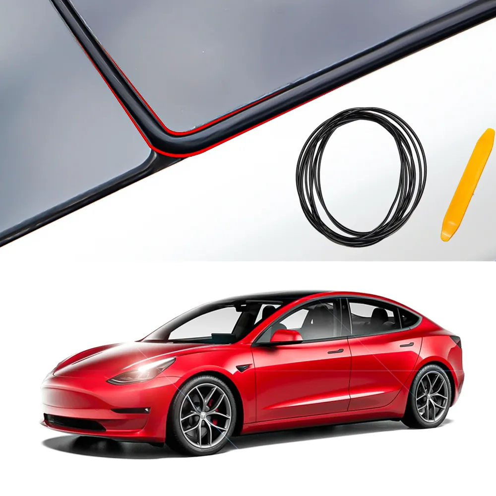 Kit de joint de porte de voiture et kit de réduction du bruit de fenêtre bande insonorisée pour 2017-2025 Modèle 3/Y/Modèl...
