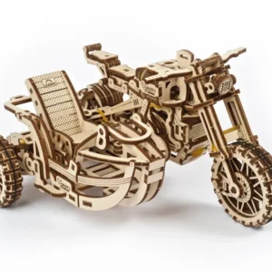 Kit maquette à construire Ugears Moto Scrambler avec side-car