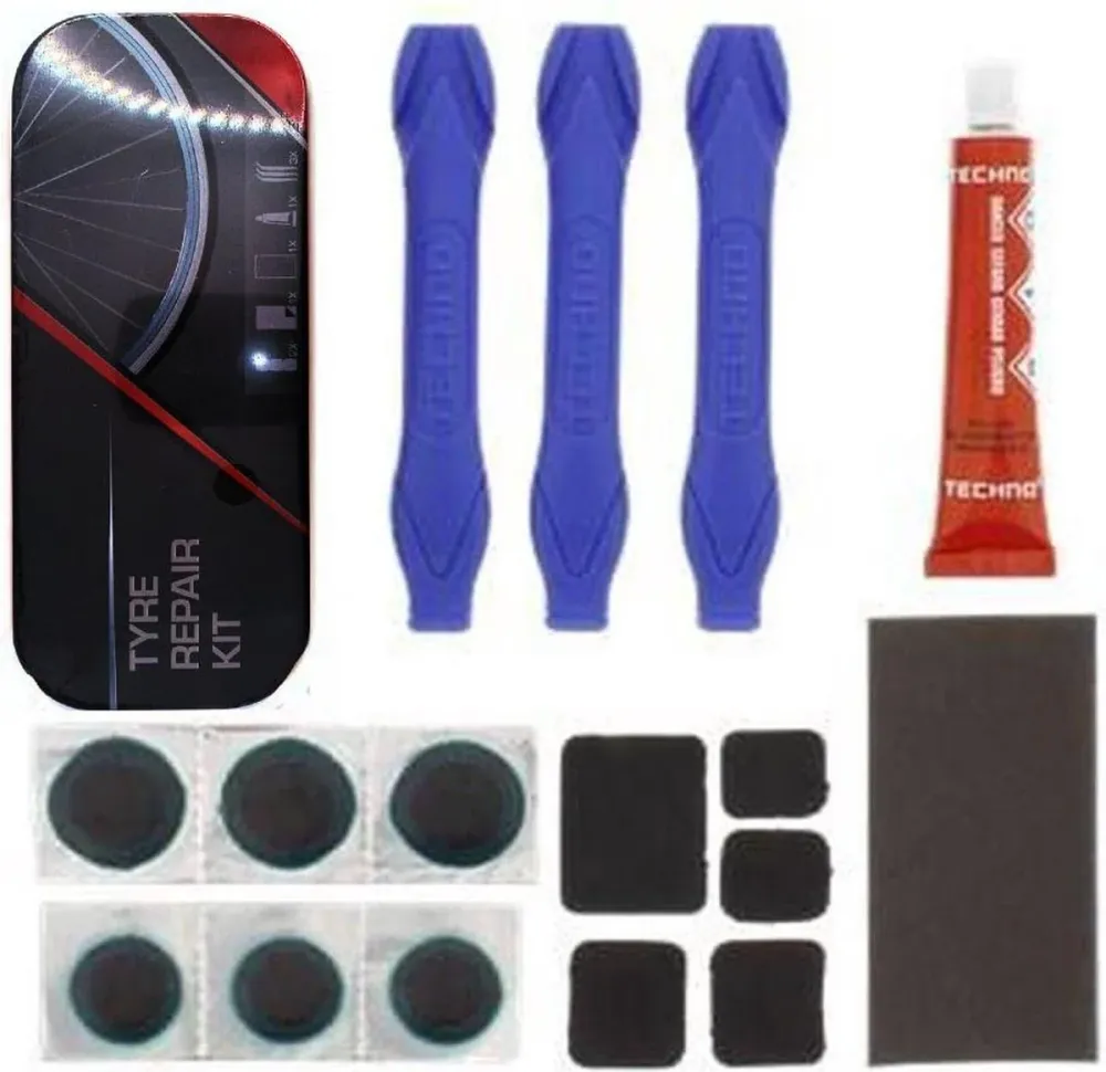 Kit de réparation de pneus - Patchs - Kit de réparation de pneus de voiture - Voiture - Vélo - Meilleur kit de réparation...
