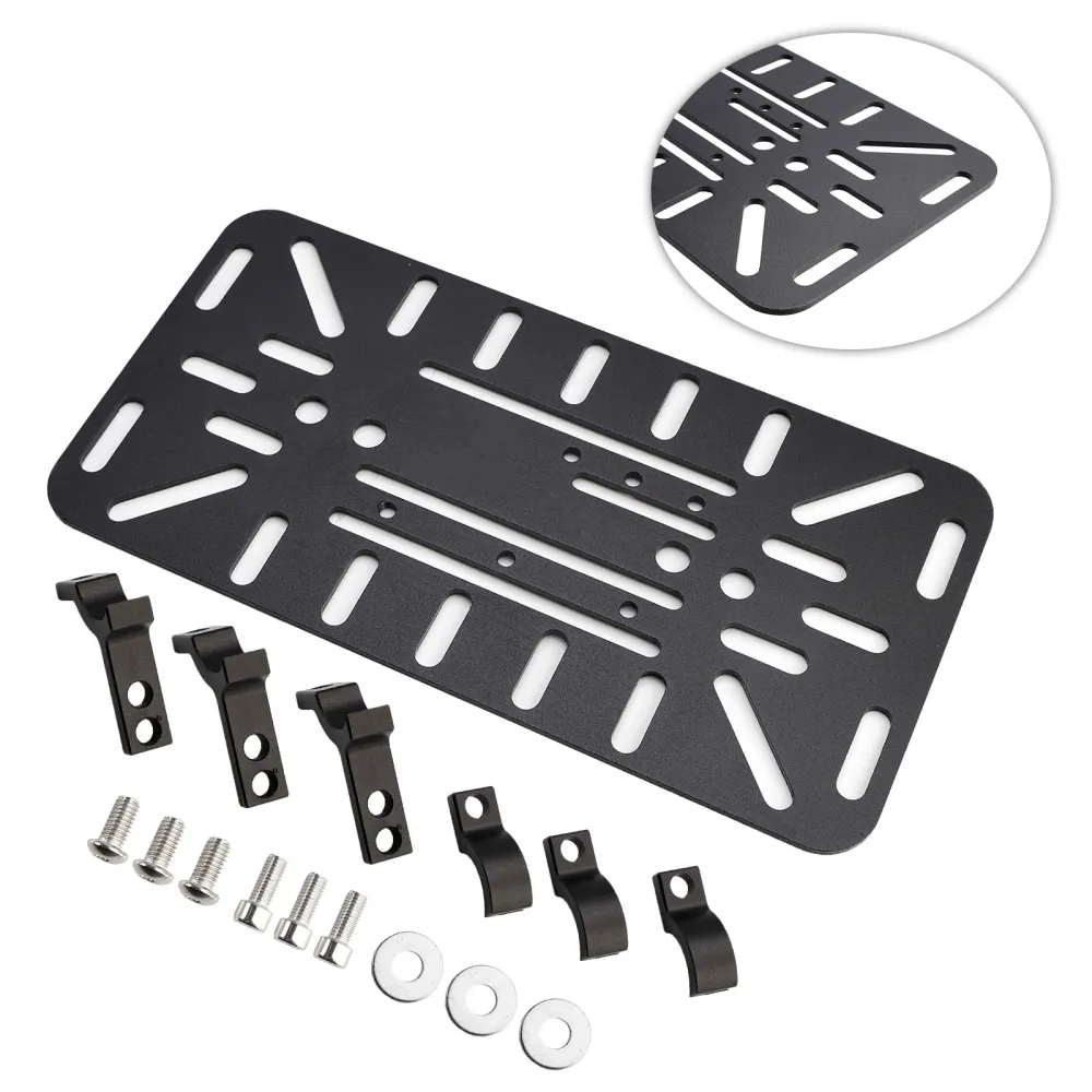Kit de support de montage de sacoche latérale symétrique universelle noir pour moto