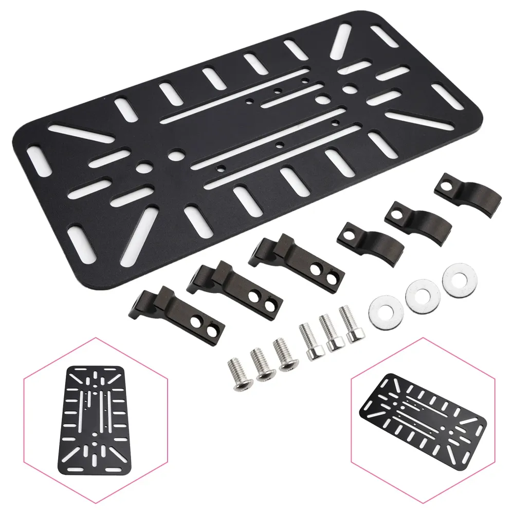 Kit de support de montage de sacoche latérale symétrique universelle noir pour moto