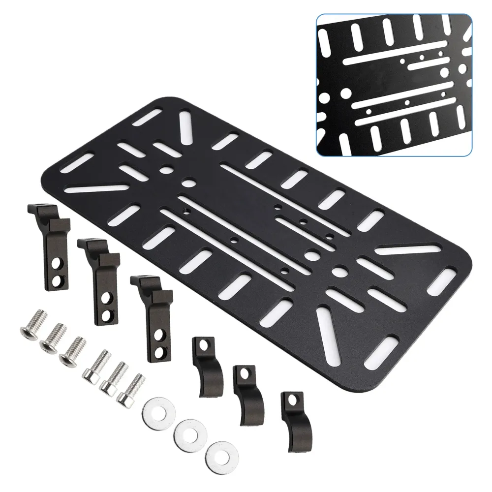 Kit de support de montage de sacoche latérale symétrique universelle noir pour moto