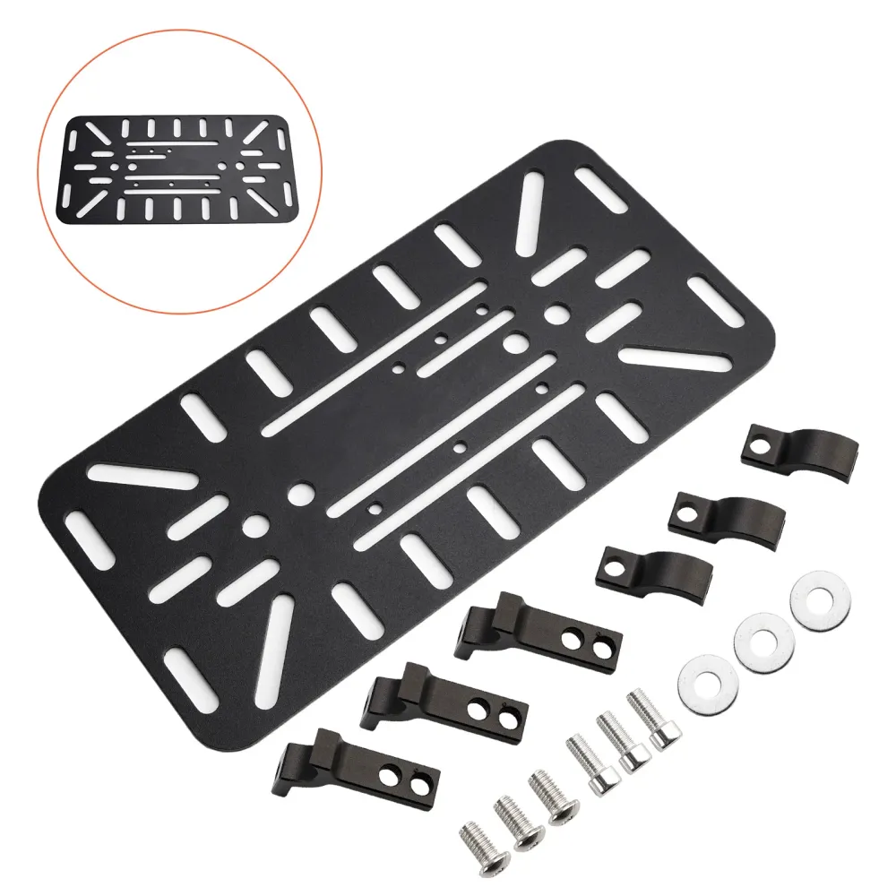 Kit de support de montage de sacoche latérale symétrique universelle noir pour moto