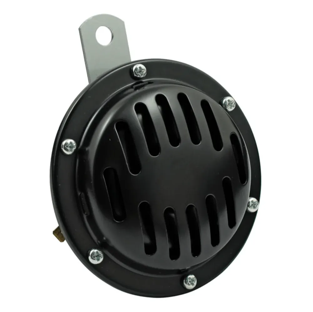 Klaxon moto noir perforé 12V