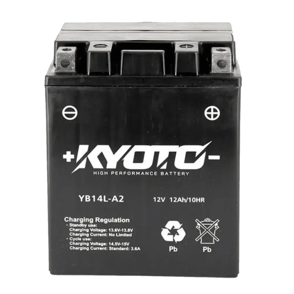 Batterie Moto KYOTO GB14L-A2 12V SLA AGM – Sans Entretien Prête à l'Emploi