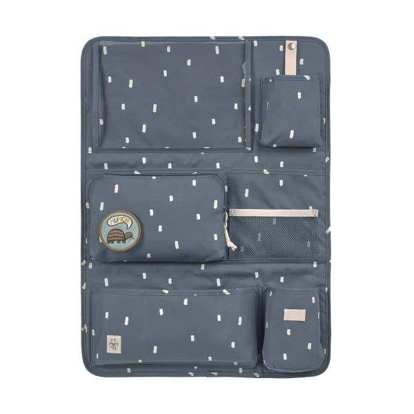 Lassig Organisateur de voiture - Happy Prints, bleu nuit 1204004083