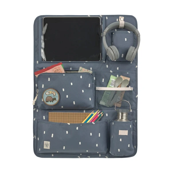 Lassig Organisateur de voiture - Happy Prints, bleu nuit 1204004083