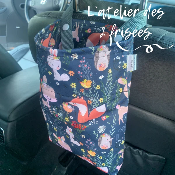 Poubelle De Voiture Animaux De La êt Fleurie L’atelier des 2 frisées
