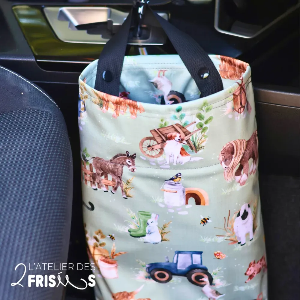 Poubelle De Voiture À La Ferme L’atelier des 2 frisées