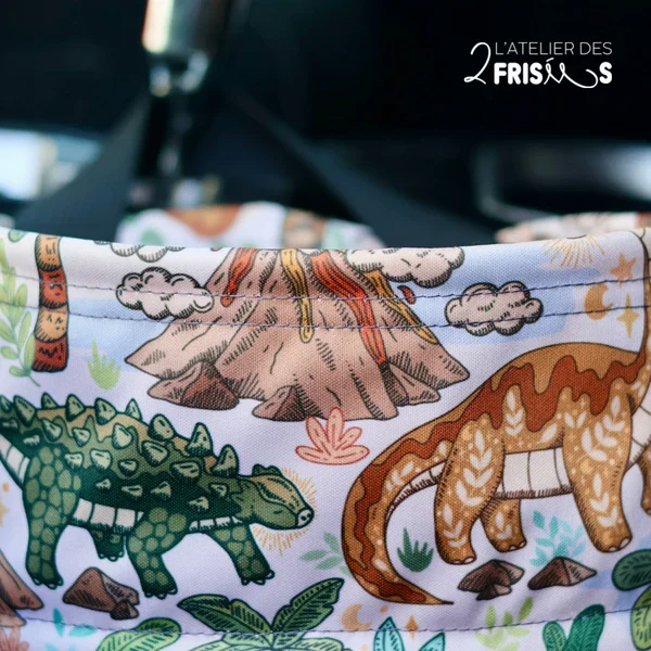 Poubelle De Voiture Volcanosaure L’atelier des 2 frisées