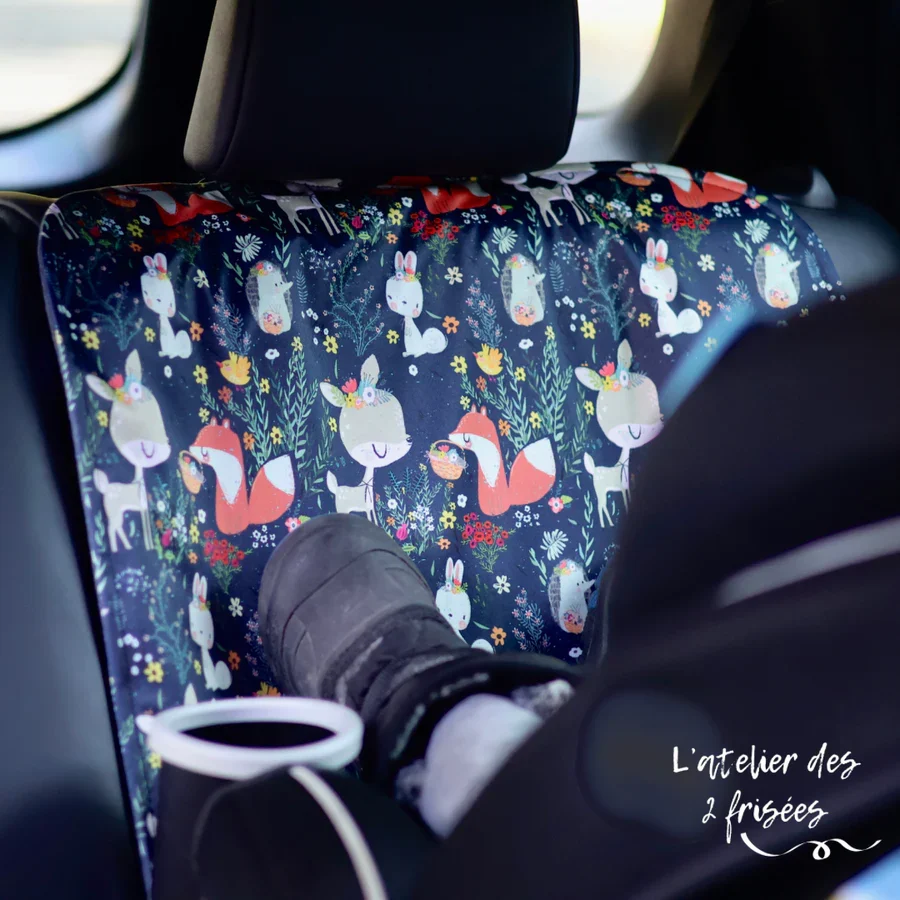 Protège-Sièges De Voiture Imperméable Évolutif êt Fleurie L’atelier des 2 frisées