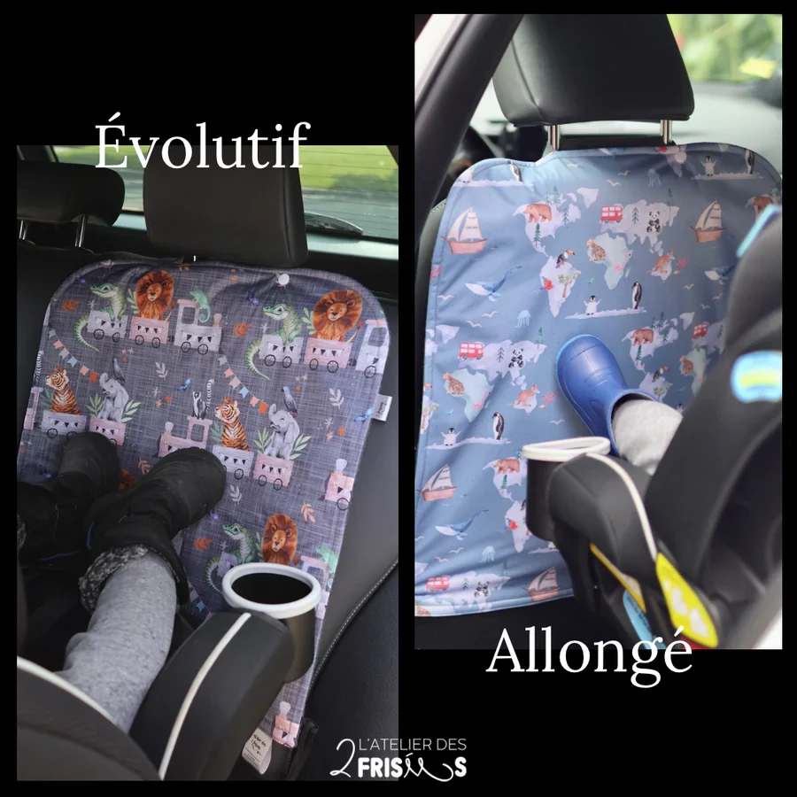 Protège-Sièges De Voiture Imperméable Évolutif êt Fleurie L’atelier des 2 frisées