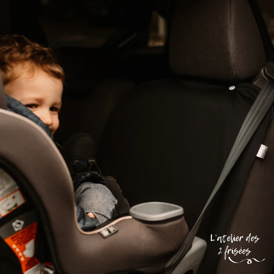 Protège-Sièges De Voiture Imperméable Évolutif Noir Uni L’atelier des 2 frisées