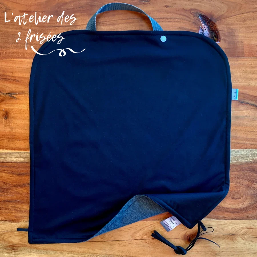 Protège-Sièges De Voiture Imperméable Évolutif Noir Uni L’atelier des 2 frisées